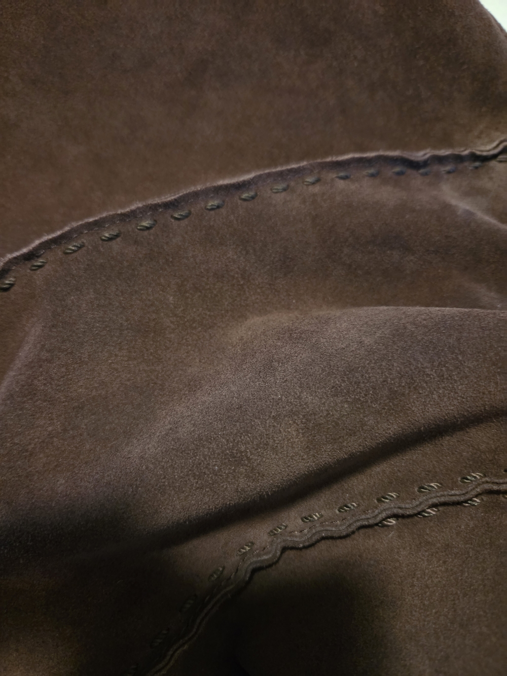 The Sak Los Feliz Large Tote Suede Hobo Bag in Dark Brown - Picture 7 of 16